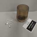 ULAROOM Cordless Lamp Rechargeable Battery Operated lamp, Glass Small Table lamp - Portable Dimmable Brightness Touch Wireless Bedside Lamp for Bedroom/Kitchen/Entryway/Home Living Room Decor, Yellow