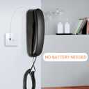 Corded Phone for Home, Durable landline Phone with Large Buttons for Seniors, Versatile Mini Phone for The Home, Office, and More (Black)