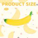 Banana Squishy Toy, Large Banana Squishy for Stress Relief and Focus, Stretchy Squeeze Banana for Sensory Stimulation, Soft Rubber Banana Desk Accessory for Office and Classroom Use