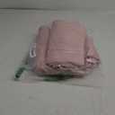 MIULEE 100% Blackout Curtains 96 Inch Long 2 Panels for Bedroom, Thick Faux Linen Black Out Curtain Room Darkening Back Tab Pleat Floor to Ceiling Window Drapes with Hooks for Living Room, Baby Pink