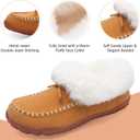 BARERUN Womens Moccasin Snow Boots Warm Winter Boots Ankle Boots for Women Outdoor Fur Lined Womens Shoes Slippers