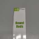 HOPELF 25PCS Wooden Dowel Rods - 1/4 x 12 Inch Bamboo Sticks - for Crafts, Cake Dowels and DIY Projects