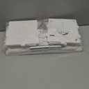 AOJEZOR Toilet Paper Holder Stand: No Drill PVC Small Bathroom Cabinet for Apartment Dwellers - Rental Deposit Protection - Small Space Storage Saving (29.9 inch H, White)