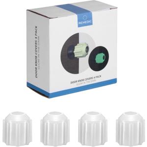remedic Non Slip Door Knob Covers - Glow in The Dark - Set of 4 for Better Grip, Static-Free, Arthritis-Friendly, Ideal for Seniors & Nighttime Orientation  Grip Aid for Joint Pain Relief