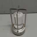 Candico Cordless Bedside Table lamp Rechargeable Portable Touch,2000MA Battery Operated Lamps LED Night Light,3Color Stepless Dimming Crystal Lantern Suitable bedrooms,Bars,cafes,Camping,Silvery