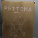 Pet Stroller with 4 Wheels, 4 in 1 Folding Puppy Strollers for Small/Medium Dogs up to 66lbs, Lightweight Pet Travel Carrier with Detachable Carrier/Storage Basket, One Click Folding, Beige