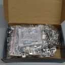 Cabinet Hinges - 24 Pack for 1/2 inch Overlay Cabinet, Face Frame Concealed 105Deg Self Closing Hinges, Stainless Soft Close Cabinet Door Hinges with Mounting Screws and Repair Plate