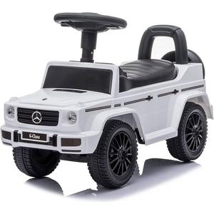 Best Ride On Cars Kids Outdoor Stroller Mercedes G-Wagon Push Car with Working Lights, Horn, and Music for Ages 1 to 3 years, White, Large