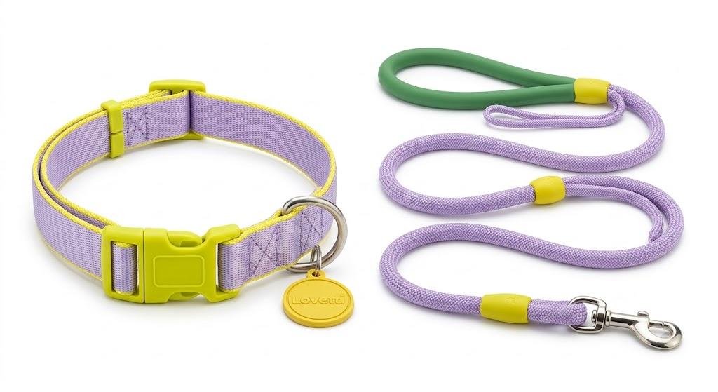 TOUCHDOG Gentle Dog Collar for Small Dogs & Puppies 5-40lbs - Adjustable Lightweight Nylon, Silk-Soft Lined, Fade-Resistant, Quick-Release Buckle (S/ M Size) (Without Rope Purple, Small)