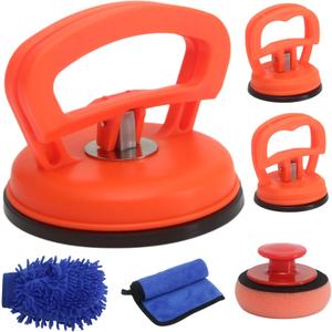 Dent Remover Tool for Car, Car Body Repair Dent Removal Tools, Orange Suction Cup Dent Puller, Hail Damage Repair Kit Dent Puller Tool