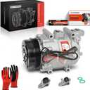 A-Premium A/C Compressor with Clutch Compatible with Honda CR-Z 1.5L 2011-2015, Insight 1.3L 2010-2014