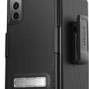 Encased Belt Clip Case for Samsung Galaxy S21 FE, (Slimline Series) Magnetic Holster Case, Compatible with MagSafe, Black
