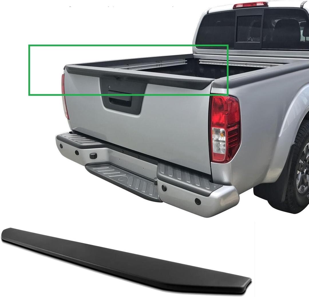 Rear Tailgate Molding Cap Spoiler Replacement Compatible with Nissan Frontier 2013-2021 Tail Gate Protector 934869BF0A NI1904101
