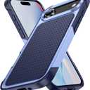 ShukZinfeo Compatible for iPhone 17 Air Case 2025 6.5" Slim Matte TPU + PC Protective Shockproof Anti-Scratch Plastic Hard Cover Millitary-Grade for iPhone Air Phone Case Purple Blue