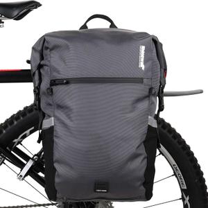 Rhinowalk Bike Bag Waterproof Pannier Bag Convertible - 2 in 1 Bicycle Saddle Bag Shoulder Bag Laptop Pannier Professional Cycling Accessories, 22L