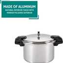 Mirro 7114000228 92116 Polished Aluminum 5 / 10 / 15-PSI Pressure Cooker / Canner Cookware, 16-Quart, Silver