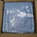 Arden Outdoor Foam Deep Seat Cushion Set, 24 in x 24 in, Weather-Proof, Rain-Proof, Fade Resistant Patio Cushion, Bottom and Back Cushion for Chair, Sofa, and Couch Amalfi Blue Tile