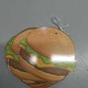 Preboun 24 Pcs Sponge Cartoon Themed Party Decorations 3.94 Inches Hamburger Hanging Swirls Cartoon Ocean Theme Hanging Decor Under the Sea Decoration for Baby Shower Birthday Supplies