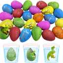 JoFAN 24 PCS Dinosaur Eggs That Hatch Growing Easter Eggs with Mini Dinosaur Toys Inside for Kids Boys Girls Easter Basket Stuffers Gifts Fillers