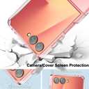 Foluu Clear Case for Samsung Galaxy Z Flip 7, Slim Fit Hard PC Back Bumper Protective Shockproof Scratch Resistant Case for Samsung Galaxy Z Flip7 5G 2025