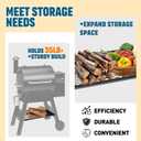 Pellet Grill Storage Shelf Compatible with Traeger Pro 575 and Traeger Pro 22, 26'' Grill Storage Shelf for Traeger Increases Extra Storage, Grill Accessories for Traeger Pro 575, Pro 22