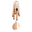 Premium 36-Inch Deep Tone Wind Chimes with 6 Metal Tubes - Elegant Memorial Chime for Mom, for Housewarming and Christmas Rose Gold