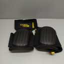 COOLJOB Professional Knee Pads with Heavy Duty Anti-Slip Cap, Comfortable Foam Cushion and Extra Thick Gel Padding for Construction Flooring, Reinforced & Adjustable Straps, Black