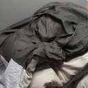 Twin Size Comforter Olive Green Striped Comforters for Boys&Girls,5 Pieces Bed in A Bag Simple Neutral-Style Bedding Sets for Kids Teen