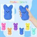 vizethru 12 Pcs Easter Bunny Plush Toys,Easter Basket Stuffers Toys for Kids,Bunny Stuffed Animals, Easter Party Favors Gift Toys for Kids
