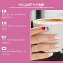 Muudee 12 Colors Nail Art Pens Set,2026 New Nail Art Markers for Gel Nails,Nail Art Tools for Graffiti Dotting Drawing Painting Point Liner DIY