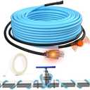 HEATIT 5JHSF 80Ft Pre-assembled Heat Tape for Water Pipes, Self Regulating Electric Heat Cable for Metal, Plastic Home Pipes and RV, ETL Listed, 120V