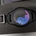 Cat Collar with Airtag Holder, 2 Pack Waterproof Breakaway Kitten Collar for Apple AirTag GPS Tracker, Adjustable Cat Collar with Buckle, Bell & Reflective Pattern for Cats, Kittens, Black (8-11")