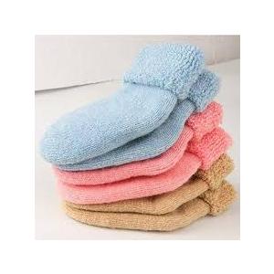 Baby Toddler Thick Wool Socks - Super Warm Soft Winter Solid Color Casual Crew Socks For Baby Girls Boys(Pack of 3)