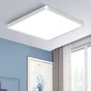 Inshareplus LED Flush Mount Ceiling Light Fixture, 9 Inch 18W 5000K Daylight White, 1800LM Square Super Bright Ceiling Lamp Lighting, IP 40 Flat Modern Lights for Bedroom, Kitchen, Closet, Office