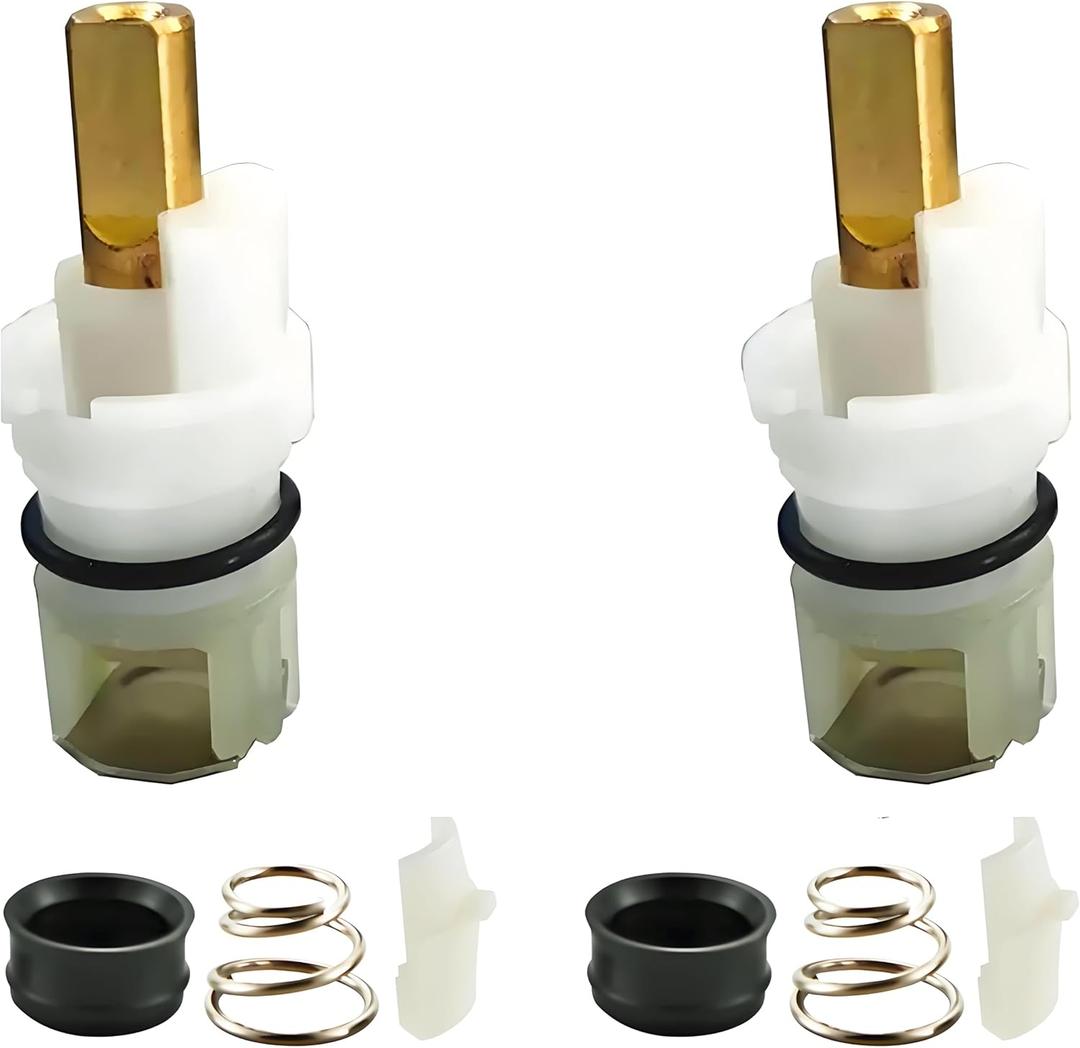 RP25513 RP24096 Faucet Stem Assembly Compatible with Delta Two Handle Faucet Repair Kit with RP4993 Seat and Spring (2)