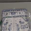 Madane Washable Area Rug 2x3, Small Entryway Rug Non-Slip Vintage Door Mat Indoor Entrance, Low Pile Floor Carpet for Inside Front Door Bedroom Kitchen Entry Laundry (2'x3', Navy/White)