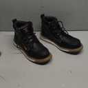 KELODON Waterproof Steel Toe Boots For Men-6" Leather Moc Toe Winter Warm Work Boots Mens Steel Toe Shoes Indestructible Non Slip Resistant Construction Safety Boot (12, black)