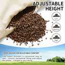 LOFE Organic Buckwheat Pillow for Sleeping - 14''x20'', Adjustable Loft, Breathable for Cool Sleep, Cervical Support for Back and Side Sleepers(Tartary Buckwheat Hulls) (Off White(pure))