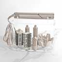 Affogato Storage Holder Compatible with Shark FlexStyle HD430C, Desktop Organizer for Storage Attachments, Acrylic Hairdryer Rack with Cord Hanger for Accessories Curlers Brushes Diffuser