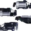 Air Suspension Compressor Pump with Bracket and Distribution Valve integrated Compatible with BMW X5 F15 F85 2014-2018,BMW X6 F16 F86 2015-2019 (2014-2019 BMW X5/X6)