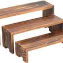 Large Wooden Tiered Riser Display Stand for Events | Stackable Perfume Organizer and Cologne Holder | Versatile Wooden Cupcake and Dessert Stand | Food Display Risers for Parties Celebration