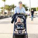 Momcozy Breathable Stroller Seat Liner | Universal Adjustable Soft Pad | Soft & Dry Comfort | Detachable 2-Piece Feel Cooling-Touch Cushion | Fits Strollers, High Chair, Bassinet, Swing