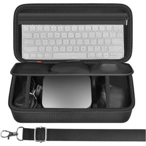 Case Compatible with Apple 2024 Mac mini M4/ M4 Pro Chip Desktop Computer, Hard Electronics Organizer Fits for Keyboard, Magic Mouse, Charger and Accessories (Box Only)-Black