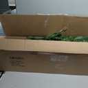 7Ft Pre-lit Artificial Pencil Christmas Tree Hinged Fir PVC Tree with 350 LED Lights