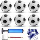 6 Pack Classic Soccer Balls Size 5/4/3 Includes Ball Pump and Net BagSoccer Training Ball Practice for Kids and AdultsCompetition Soccer for Indoor Outdoor