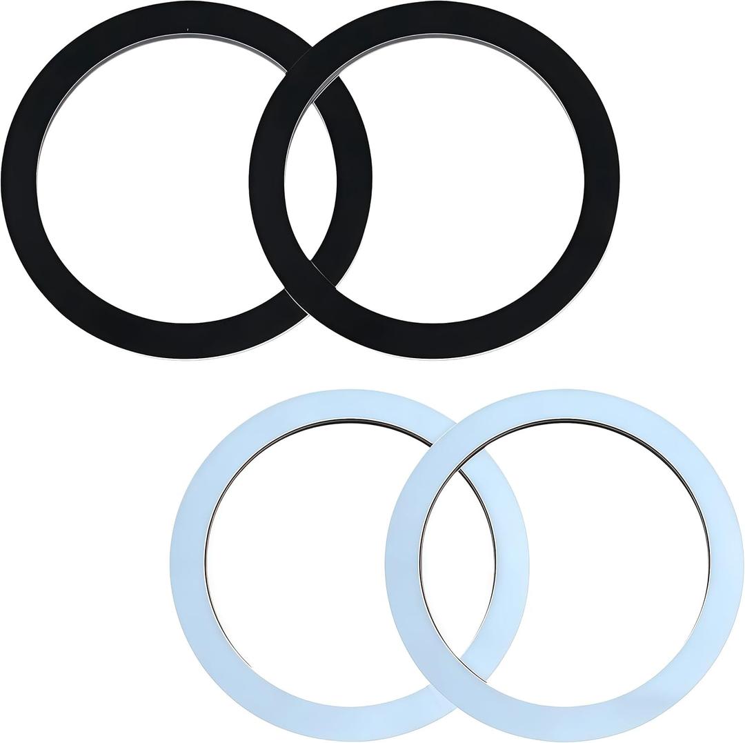 GIDDS-710001 Sink Gasket with Adhesive, No Putty Sink Gasket 3-3/8" (4 Pack), Self-Adhesive Kitchen Sink Drain Seal Replacement Fits All Standard Drain Attachments, Durable Leak-Free Rubber Gasket