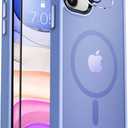 MOCCA Strong Magnetic for iPhone 11 Phone Case,[Compatible with Magsafe][Glass Screen Protector+Camera Lens Protector] Slim Thin Shockproof Cover Case for iPhone 11 6.1 inch, Blue