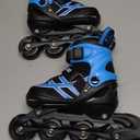 METROLLER Inline Skates for Girls Boys Ages 5-8 8-12 Adjustable Illuminating Wheels Inline Roller Skates for Youth Kids Outdoor Blades (Blue)