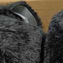 8x10 Area Rug for Living Room:Ultra Soft Fluffy Shag Black Rugs,Large Fuzzy Plush Indoor Non Slip Carpet Washable Rug for Bedroom Kids Nursery Office Dorm Modern Decor(Black)