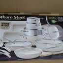 GOTHAM STEEL 20 Pc Ceramic Cookware Set Nonstick, Ceramic Pots and Pans Set Non Stick for Kitchen with Bakeware, Cooking Utensils & Steamer, Non Toxic PFOA PFOS Free, Oven & Dishwasher Safe, 20 Piece Set